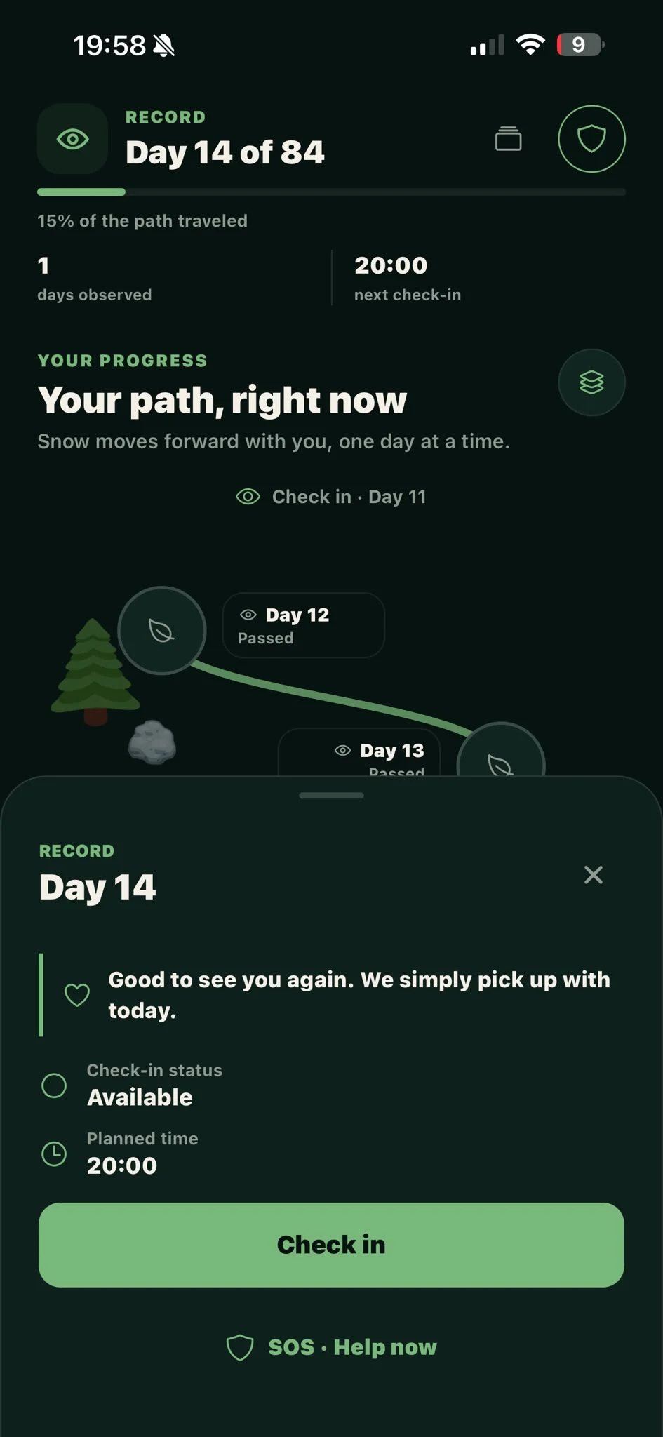 Final patient recovery path screenshot